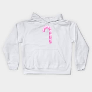 pink candy cane Kids Hoodie